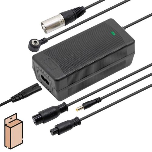 Cargador 36V 2A con conectores X16/XLR/GX12/MI4 Pro