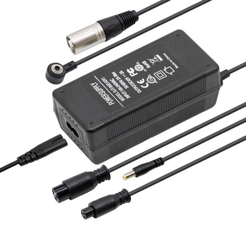 36V Charger (42V Output) 2A with Universal Connectors