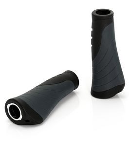 XLC Bar Grips 'Ergonomic' GR-S04 negro/gris 135 mm c. tornillos seguridad
